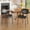 Black, variant on Sailvan Black Dining Chairs Set of 2, Mid Century Leather Dining Chairs For Kitchen, Modern Living Room Chairs With Adjustable Feetpads, Easy Assembly, 300LBS