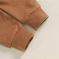 thumbnail image 4 of Odeerbi Infant Boys Girls Winter Outfits Christmas Sweatsuits Baby Sports Tracksuit Long Sleeve Round Neck Sweatshirt Sweatpants Set Brown, 4 of 8