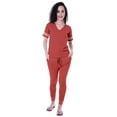 thumbnail image 1 of Moomaya Ensemble de Nuit Simple pour Femmes avec Pyjama en Coton 2 Pcs Chemises de Nuit-V6z, 1 of 7