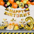 thumbnail image 6 of YANSION 3rd Birthday Decorations for Boy, Construction Birthday Party Supplies Truck Digger Birthday Balloons, Digger Happy Birthday Banner, Excavator Truck Bulldozer for 3 Years Old Birthday, 6 of 7