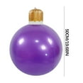 thumbnail image 3 of HomeDM 50cm/19.68" Inflatable Christmas Ball Ornaments Purple Large Outdoor Christmas Ball Ornaments Xmas Themed Holiday Yard Christmas Tree Garden Front Door Decor, 3 of 4