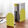 thumbnail image 5 of Lsque White Popcorn Printed Wood Bookends,Non-Skid Bookend for Shelves,Heavy Duty Support Bookends,Non-Slip Foam Pads for Office, Home, and Library,1 Pair, 5 of 8