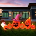 thumbnail image 4 of Under $1! PEONAVET Inflatable Halloween Yard Decorations Outdoor Inflatable Pumpkin Decor Blow Up Lighted Pumpkin for Halloween Party, Yard, Garden, Lawn Decorations, 4 of 7