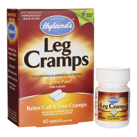 Hyland's Leg Cramp Caplets, Natural Calf, Leg and Foot Cramp Relief, #1 Pharmacist Recommended Leg Cramp Relief, 40 (Best Home Remedy For Leg Cramps)