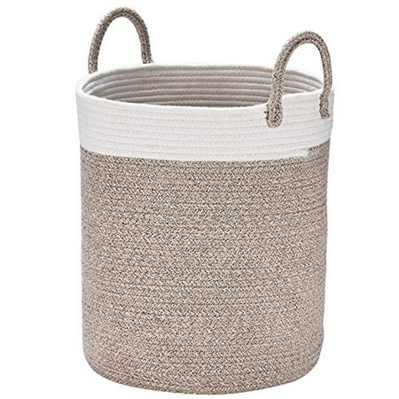 Panier Tisse Paniers De Rangement En Corde Grand Organisateur En Coton 16 X 14 X 14 Pouces Panier Pour Bebe Couverture Enfants Jouet Pepiniere Panier A Linge Walmart Canada