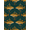 Teal Amber Gold, Pattern 3, variant on ODIKA Bass Trophy Catch Vintage Lure Spotted Tackle Motif Fish Fishing Refined for Queen Size Bedroom, Under Bed, Master , Foldable Easy Care