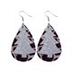 thumbnail image 1 of Pendientes para mujer, regalos para mujer, tendencia de moda navideña, personalidad, pendientes colgantes con patrón de cuero, joyería, regalo, pendiente de cuero, 1 of 3