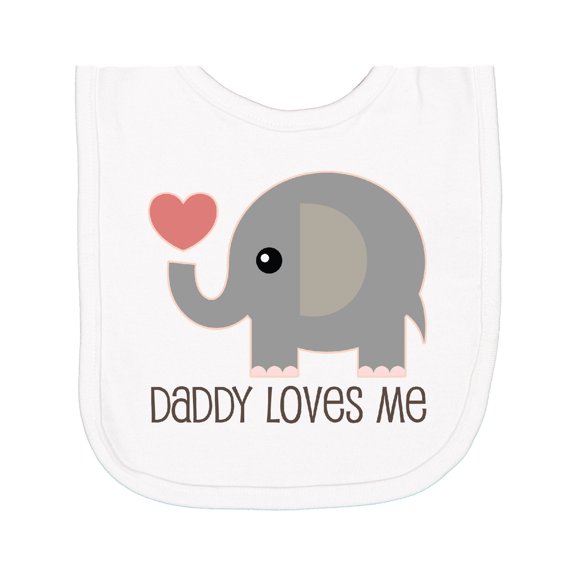 Inktastic Daddy Loves Me Newborn Bib