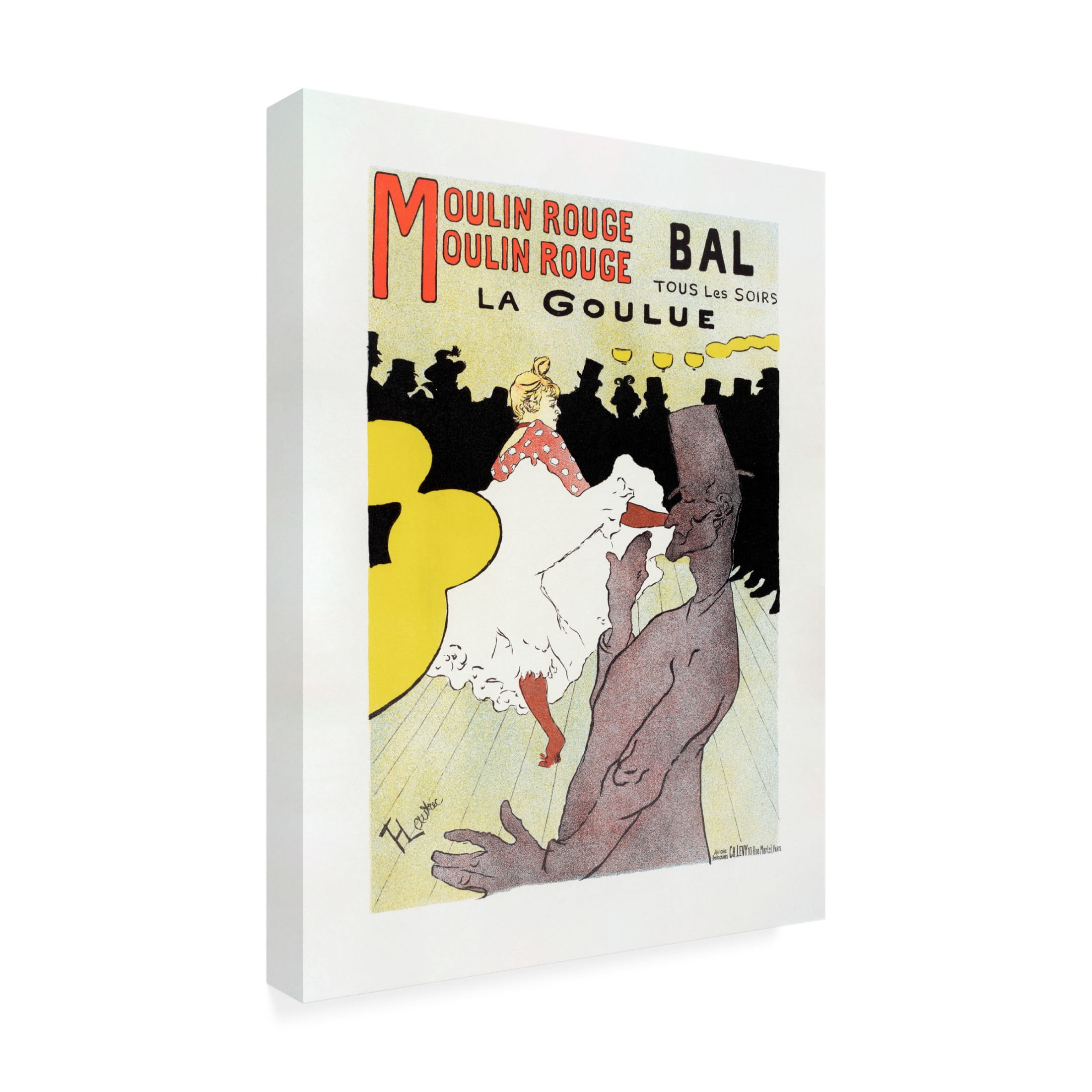 Trademark Fine Art Pictufy   Affiche Pour Le Moulin Rouge la Goulue 1898 Canvas Wall Art