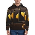 thumbnail image 2 of Zufioo Casino Playing Cards Design Fleece Comfortable Hoodie for Mens,Sweatshirt for Men,Pullover Hooded Sweatshirt for Men -Small, 2 of 5