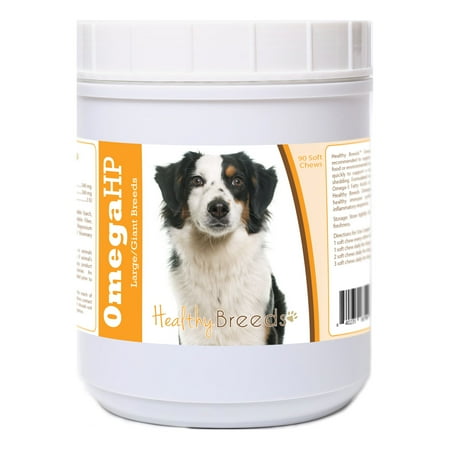 UPC: 0840235187998 | Healthy Breeds Miniature American Shepherd Omega HP Fatty Acid Skin and Coat Support Soft Chews