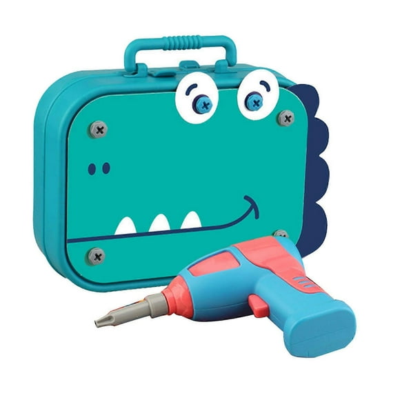 3D Dinosaur Puzzle Drill Tool Box, DIY Educational Game for Kids