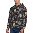 thumbnail image 3 of Pofeuu Fox In The Forest Print Mens Casual Hooded Collar Drawstring Hoodies Pullover Sweatshirts Casual Long Sleeve Shirts-X-Large, 3 of 7
