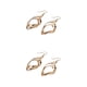 thumbnail image 2 of Guardurnaity 1 par de pendientes colgantes ahuecados para el diario, cadena larga, joyería femenina, suministro a juego, regalos para amigos, Oro 2piezas, 2 of 6