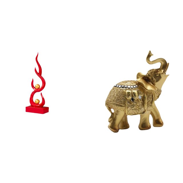 Escultura abstracta de fuego,Estatua de arte abstracto para decoración del hogar,Escultura de fuego moderna,coleccionable,regalo,Figura de escritorio,Estante de estatua de elefante para