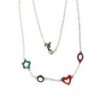 thumbnail image 3 of Sterling Silver Enamel Open shapes necklace, 3 of 4