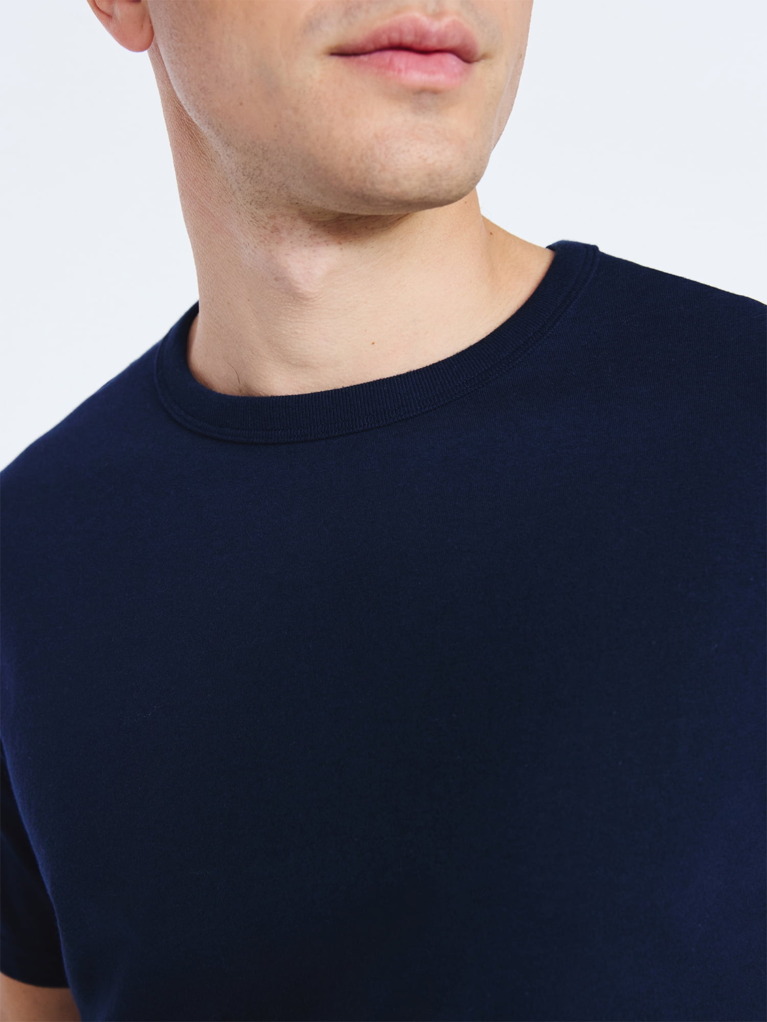 Free Assembly Men’s Everyday Cotton Tee with Short Sleeves, Sizes S-3XL