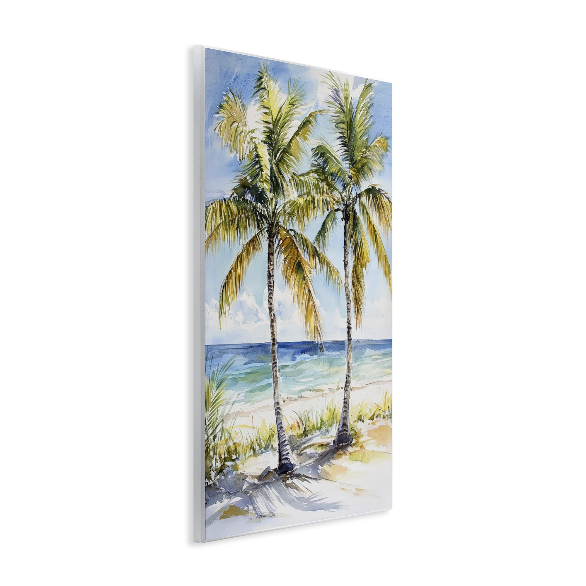 Stupell Industries Sandy Palms Duo Ocean View Wall Plaque Art, design by Petal Prints Design