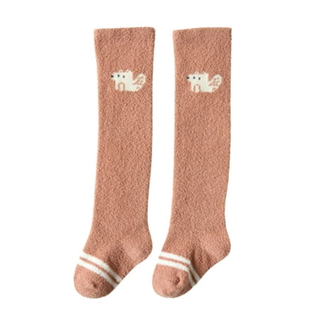 

Toddler Baby Girls Boys Cartoon Warm Sleep Long Socks Knee Socks Slipper Stocking Soft Shoes Socks