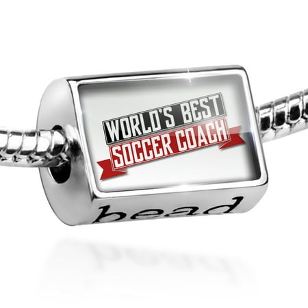 Bead Worlds Best Soccer Coach Charm Fits All European