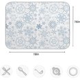 thumbnail image 4 of Chic Beautiful Snowflake Christmas Absorbent Dish Drying Mat Microfiber Kitchen Countertop Table Protector Multi-Purpose Counter Rack Sink Drainer Pad (16" x 18",White), 4 of 6