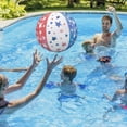 thumbnail image 4 of Patriotic Beach Balls – 12 Pack of 16” Inflatable Red, White & Blue Stars Design for Pool, Beach & Backyard Fun, 4 of 5