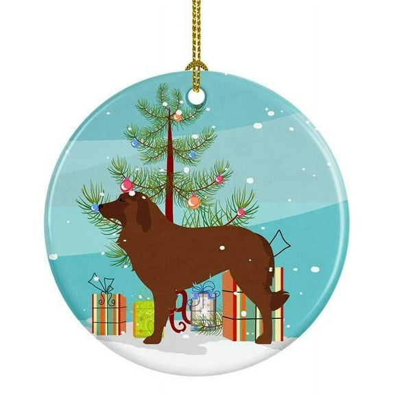 Portuguese Sheepdog Dog Merry Christmas Tree Ceramic Ornament