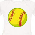 thumbnail image 4 of Inktastic Personalized Softball Boys or Girls Long Sleeve Baby Bodysuit, 4 of 5