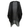 thumbnail image 2 of Fimkaul Womens Shawl Wraps Cuff Filigree Tassel Cape Solid Transparent Thin Shawl Summer Winter Fall, 2 of 3