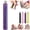 purple, variant on 5 Petal Flower Nail Dotting Pen, Dotting Tool for Nail Art,One Stroke Flower Design Tool,1.8mm Fine Tip Rhinestone Pickers,Handle Dotting Tool for DIY Nail Art for Beginner Enthusiast Girls