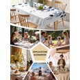 thumbnail image 5 of Blue Eucalyptus Leaves Table Cloth, Summer Botanical Watercolor Waterproof Tablecloth for Rectangle Tables, Reusable Washable Fabric Table Cover for Restaurant Kitchen Dining Tables 60"x120", 5 of 6