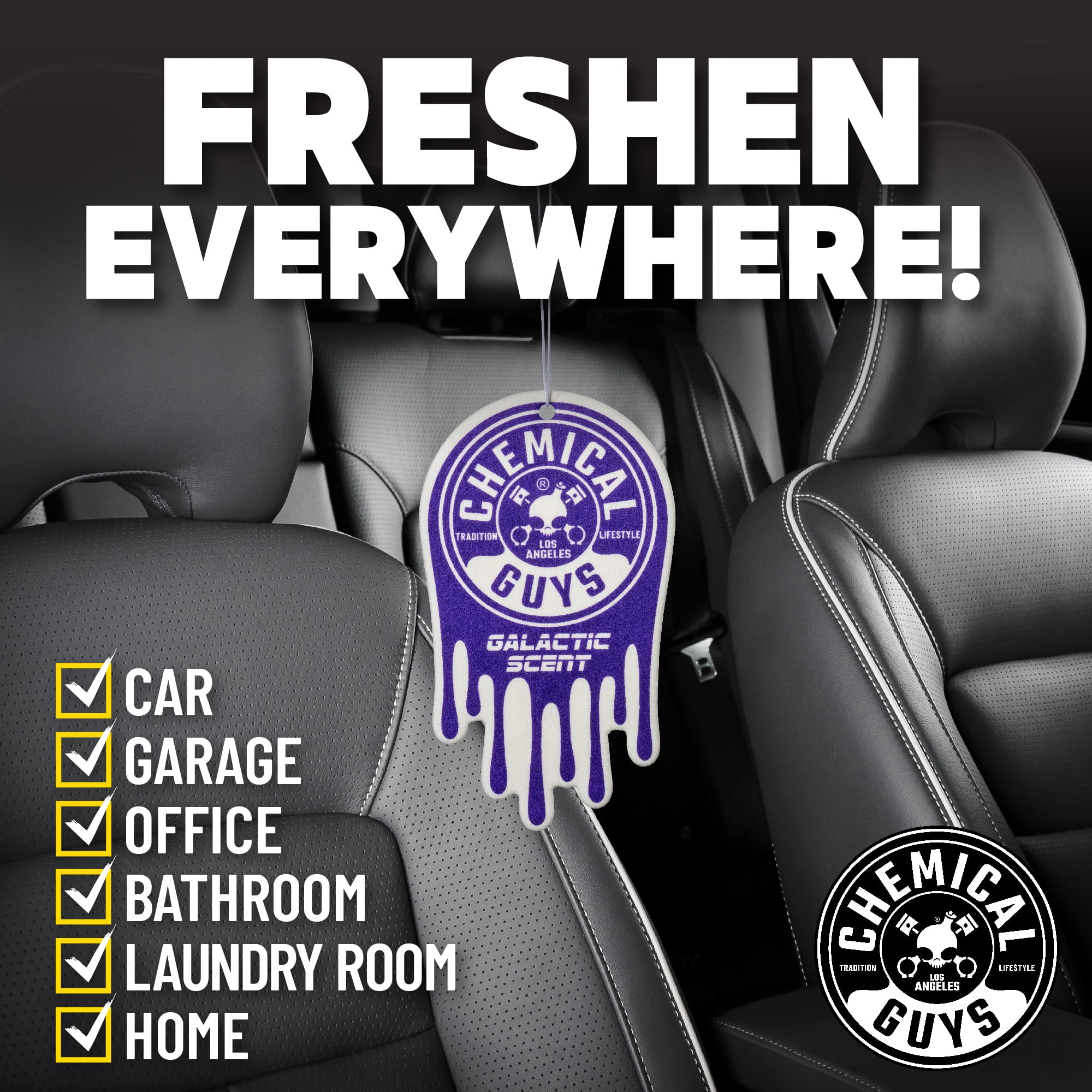 Chemical Guys Hanging Air Freshener 3-pack, Galactic Scent