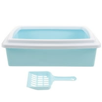 AURARMLET Small Animal Litter Pan Cat Toilet Sky-blue Monitoring 1 Set