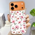 thumbnail image 3 of Case For Apple iPhone Air / 17 Pro / 17 Pro Max Series Case, Slim Thin Transparent Flexible Clear TPU Shockproof Phone Case For iPhone 17 Series, Pink Daisy, 3 of 6