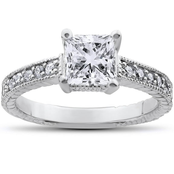 Butterfly Jewel 1.8 Ct Asscher Cut Moissanite Rings - Stamped 14K Gold Plated Rings - Anniversary Gifts - Forever Moissanite Ring for Her - Anniversary Gifts Rings