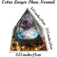 thumbnail image 6 of Obsidian Pyramid Extra Larger Amethyst Sphere Crystals Orgonite Pyramids Aura Quartz Tree of Life Orgonite Pyramids(Extra Large,8CM), 6 of 7