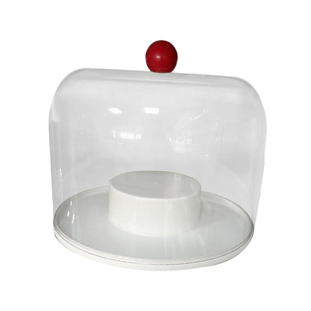 Vitrina transparente para figuras, a prueba de polvo, moderna, portátil, organizador de centro de mesa giratorio para figuras en miniatura y muñecas. 1 nivel