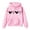 A-Pink416, variant on XIAOCHA WoMen's Valentines Heart-Print Hoodie Oversized Long-Sleeve Pullover top Soft Comfortable Holiday Casual hoodies