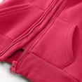 thumbnail image 5 of Godom Toddler Boys Girls Sweatshirt Solid Color Lined Zip Up Hoodie for Boy Fashion Sweatshirts, 5 of 7