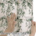 thumbnail image 6 of NICETOWN Valance Curtain for Window, Ruffled Linen Peony Valance Shabby Chic Small Window Treatment for Bedroom, Farmhouse Light Filtering Rod Pocket Valance Curtains, Sage Green, 52"x18", 1 Panel, 6 of 10