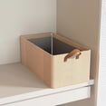 thumbnail image 2 of Linen and Steel Frame Wardrobe Drawer Style Fabric Storage Organizer Foldable Home Textile Solution, 2 of 7
