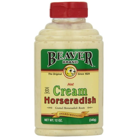 6 PACKS : Beaver Brand Cream Style Horseradish, 12-Ounce Squeezable