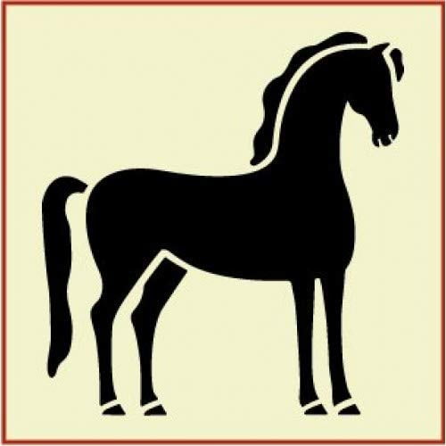Horse Stencil - Reusable Mylar Horse Stencil Painting DIY Gifts Crafts Wall Decor Animal Stencils Airbrush Country Laser Cut Template - The Artful Stencil