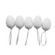 thumbnail image 5 of Bewildely 50 Uds huevos falsos de Pascua decoración de de fiesta de plástico huevo jardín de infantes accesorios de pintura DIY blanco con cuerda Kits de decoración para fiestas Blanco con Cuerda Bewildely HA003690-01, 5 of 6
