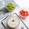 thumbnail image 4 of Glass Salad Bowl Embossed Sunflower Phnom Penh Transparent Bowl Fruit Noodle Rice Bowl Decoration Tableware Kitchen Accessories Tracing Gold, 4 of 6