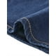 thumbnail image 5 of Faldas de mujer Inspire Chic, falda midi de mezclilla de cintura alta con cola de pez, talla XS, azul profundo, 5 of 6