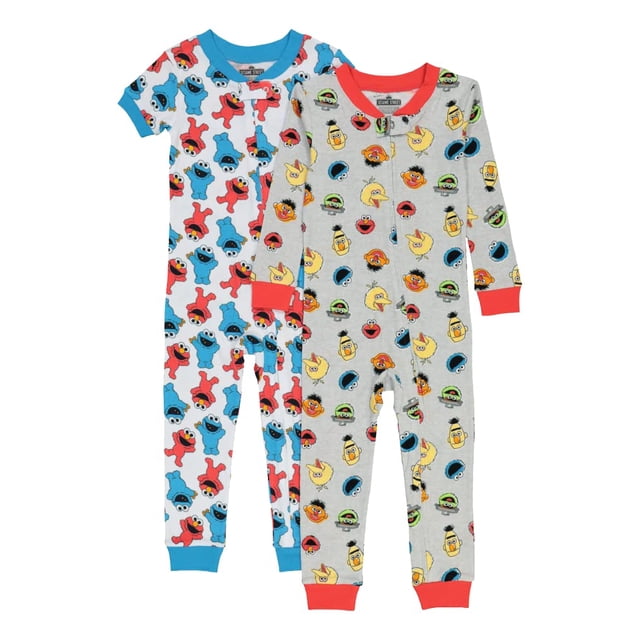 Pijama Sesame Street para bebés sin pies, 18 m