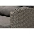 thumbnail image 7 of Baxton Studio Darian Modern and Contemporary Grey Fabric Upholstered and Grey Synthetic Rattan 4-Piece Patio Set, 7 of 7
