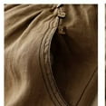 thumbnail image 4 of BiZtdJrK Womens Cotton Linen Straight Leg Pants Solid Casual Elastic Waist Trousers Summer Lightweight Palazzo Pants Going Out Beach Outfits Prime By Hour Khaki XL, 4 of 6