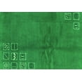 thumbnail image 1 of Ahgly Company Indoor Rectangle Abstract Green Modern Area Rugs, 5' x 7', 1 of 4